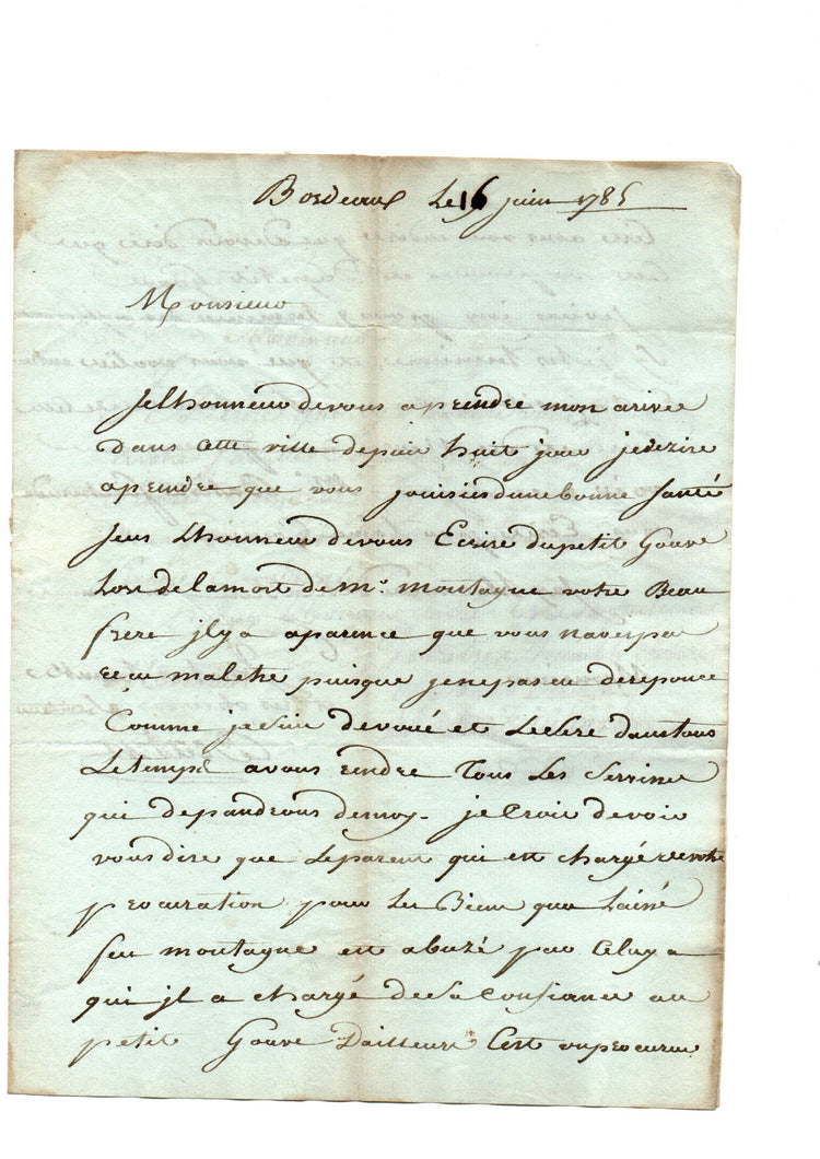 Colonial death and inheritance: letters on a Saint-Domingue coffee plantation