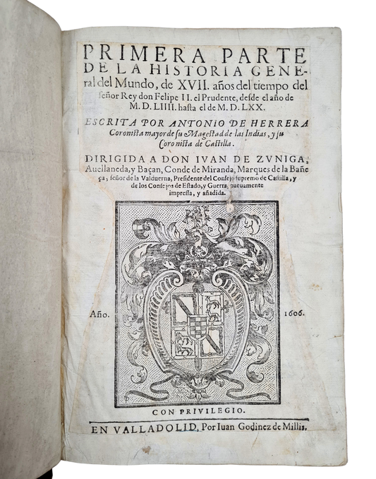 Herrera, Historia general del Mundo, 1606-1612.