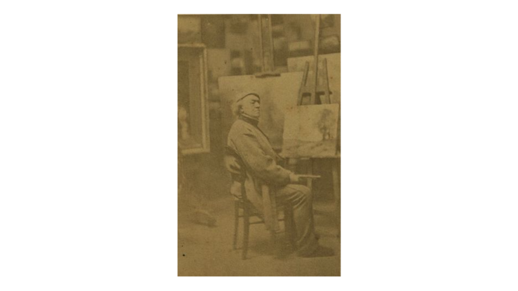 Chastanier, Portrait of Corot, 1872-1873.
