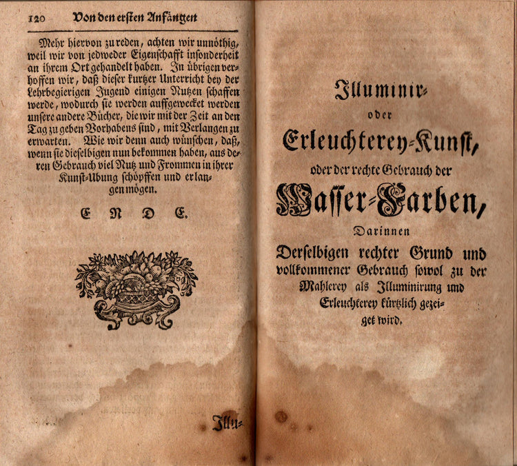First German combined edition of Goeree's manuals for painting, drawing and watercolouring